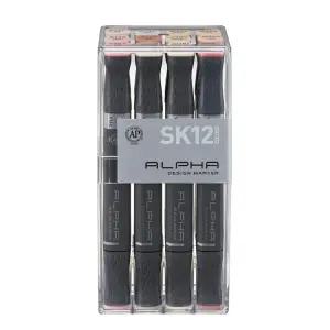 알파 디자인 트윈 마카 12색 7종 (웜그레이,쿨그레이,터너그레이,스킨,베이직)