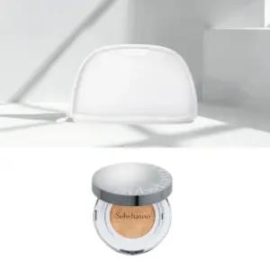 시그니처 메쉬파우치 화이트+설화수 퍼펙팅 쿠션 에어리 미니 21N1 베이지 5g 세트