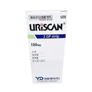 영동제약 유린스틱 2종 100매 소변검사 당뇨검사 단백질 포도당 스트립