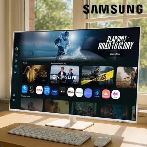 삼성전자 M7 43인치 화이트 스마트모니터 UHD 4K IPTV OTT 넷플릭스 유튜브 삼탠바이미