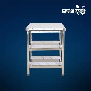 업소용 600 2단 작업대 주방작업대 스텐작업대 식당 맞춤 제작 조리대 영업용다이 선반