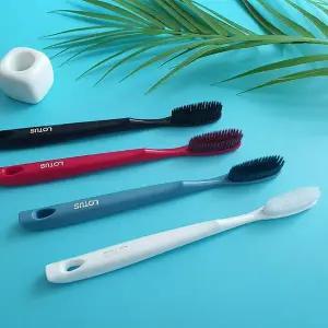 [골드스마일]롱헤드 개운한 대형 칫솔 4개 부드러운 칫솔모
