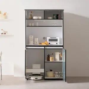 [우아미가구]보네 컬러 속깊은 로봇청소기 수납장