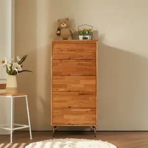 우아미가구 에서 참죽 원목 5단서랍장 600