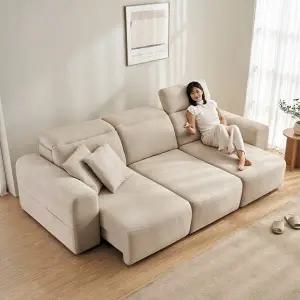 [삼익가구]이즈모어 4인용 헤드틸팅 모션 슬라이드 확장형 리클라이너 소파