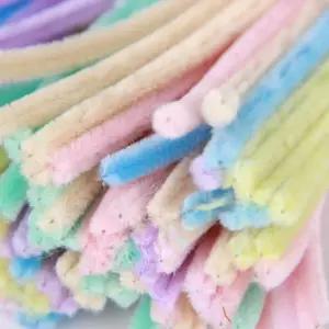 모루공예 솜털철사 100개입 파스텔 모루장난감