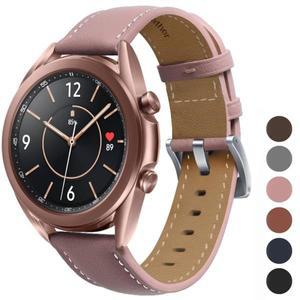 삼성 갤럭시 시계 3 용 가죽 스트랩 41 45mm 기어 S3 프론티어 시계줄 22 20mm 화웨이 GT2 교체