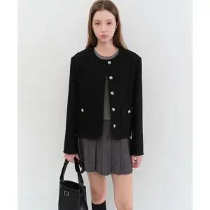 DUNST CLASSIC Tweed JACKET UDJA5C203 BLACK