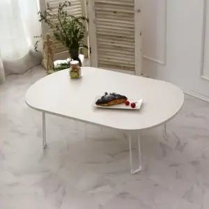 국산 타원형 접이식 테이블 900mm/탁자/거실/좌식/밥상/식탁/공부상/좌탁/낮은/책상/좌식상/쇼파/소파/학생