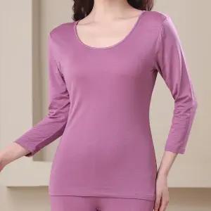 블루엔젤 여성 모달 내의상의 성인 국내산 얇은 간절기 내복 상의 8부