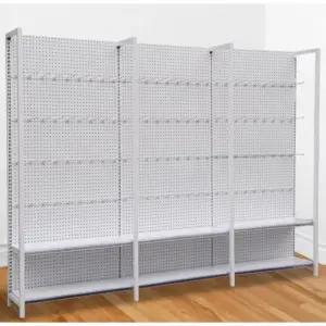 스탠드 타공판 진열대 타공보드 스텐 정리대 블랙