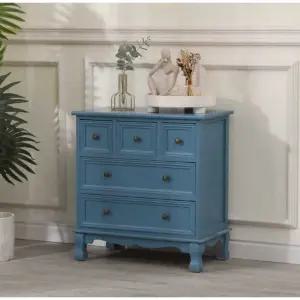 빈티지 서랍장 엔틱 거실 옷 보관함 수납장 북유럽