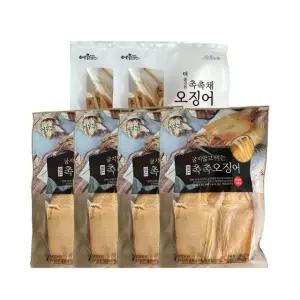 어부예찬 국내산 촉촉오징어 왕특대 8미(2미X4봉)+오징어채 2봉(50gX2)