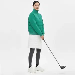 여성 하이넥 반집업 겨울 방한 골프 패딩 긴팔 티셔츠 SH-WSH-20826-그린