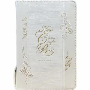 [웅진북센] New 웨딩커플성경 개역개정 새찬송가 (중합본-지퍼-PU-반달색인-금장-뉴아이보리)