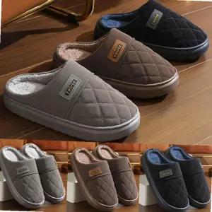 남자털슬리퍼 남성 겨울 사무실 앞막힌 방한 실내화