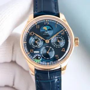 Portuguese Perpetual Calendar 시리즈 자동 Mechanical Men 시계 [세금포함] [정품] 42mm 손목시계 패션시