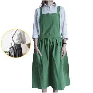 앞치마 롱형 원피스스타일 주방 공방 카페 작업용
