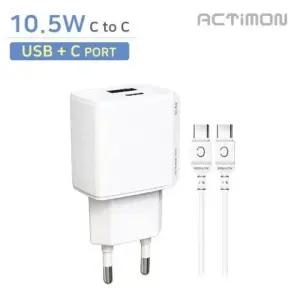 엑티몬 2포트 to 가정용 충전기 USB+C C 10.5W 후니케