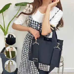 땡처리 수납괴물에코백 무지 에코 크로스백 학생 캔버스 빅스몰 사이즈