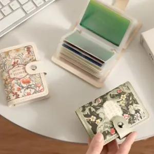 대용량 반지갑 정원 미니지갑 디자인 꽃무늬 수납 여성 심플지갑 카드지갑 명함 동전지갑