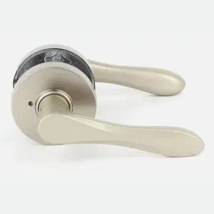 욕실문손잡이 버튼형손잡이 도어방문고리교체 레버손잡이 욕실손잡이