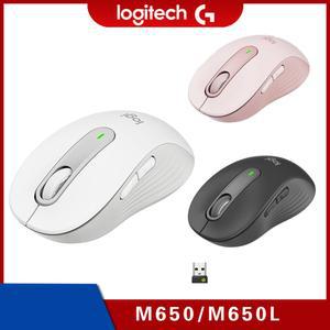 Logitech Signature M650/M650L 2.4Ghz Bluetooth 무선 마우스 - 중소형 손용 무음 클릭 노트북
