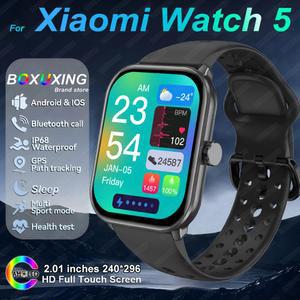 Xiaomi Watch 5 글로벌 버전 남성 여성 HD AMOLED 디스플레이 심박수 블루투스 통화 GPS 트랙 방수 스포츠 스마트 시계