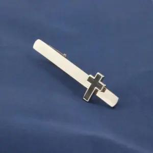 십자가 넥타이핀 교회 정장 에나멜 클래식 선물 항목 단일