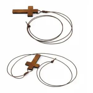 나무십자가 목걸이 펜던트 차량 교회 카톨릭 기독교 장식