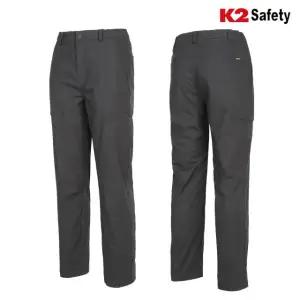 K2 세이프티 기모팬츠 PT-F4304 남자 겨울 면바지 플리스 보온 밴딩 바지 블랙