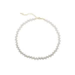 골드 미니 진주 구슬 초커 목걸이 레이어드 페미닌룩