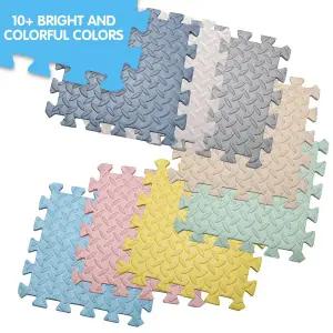 매트 카펫 러그 4-20개 EVA 폼 퍼즐 매트미끄럼 방지 체육관 바닥 운동용 홈 인터로킹 놀이 침실용