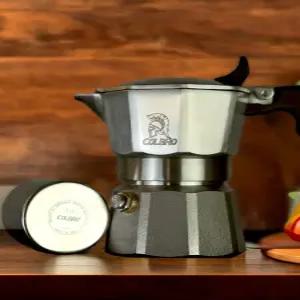 콜브로 모카포트 홈 스테인리스 에스프레소 공고 커피포트 모카 커피드립 드립커피 밸브