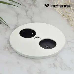 인채널 주방 스위벨 2구 C타입 빌트인콘센트 BBT33 싱크대 매립 아일랜드 상판