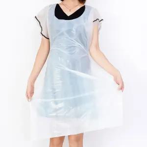 일회용비닐앞치마 10매 미용실김장주방용 위생PE방수가운