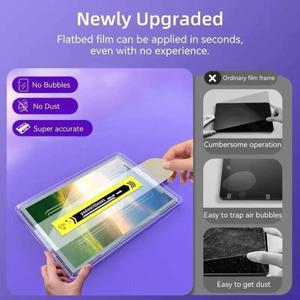 레노버 M11 샤오신 패드 프로 12.7 2025 2세대 9H 강화유리 필름 보호기용 간편 설치 자동 먼지 제거 키트