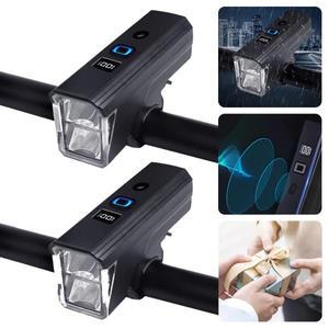4000루멘 자전거 라이트 3000mAh 자동 센서 손전등  라이딩용 충전식 안전 램프