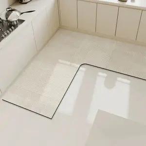 l자 주방 매트 코너형 싱크대 흡수력 규조토 주방 매트 세척 물기 손쉬운 미끄럼 관리 커팅 자유 방지