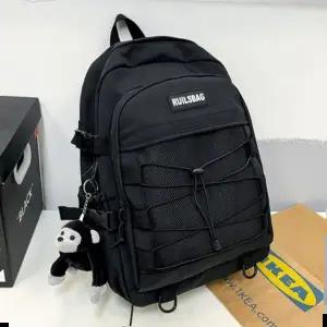 대학생백팩 중학생 고등학생 백팩 캐주얼 패션 책가방 검정 가방