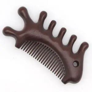 [골드스마일]원목 괄사 마사지기 해마빗 얼굴 우드데이 옻칠 마사지 도구