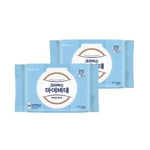 마이비데 물티슈 대용량 캡형 60매 x 2팩 클린케어 화장실용 비데용 물에녹는 비데티슈
