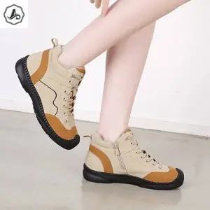 [애슬릿] 여성 등산화 운동화 레이스업 패션 배색 발 편한