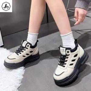 [애슬릿] 여성 발 편한 운동화 겨울 기모 털 플랫폼 방한 발 편한