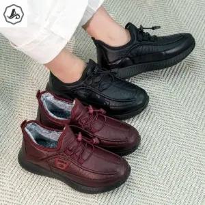 [애슬릿] 여성 발 편한 운동화 겨울 기모 안감 끈 조절 방한