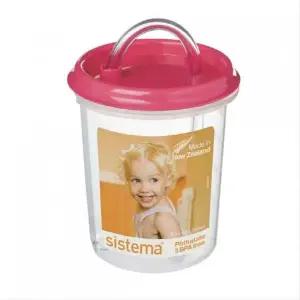 [골드스마일]시스테마 유아 빨대컵 250ml 핑크 아기물컵