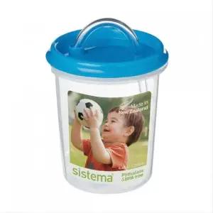 [골드스마일]시스테마 유아 빨대컵 250ml 블루 아기물컵