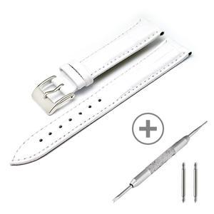 [타임뷰] 스퀘어버클 가죽시계밴드 시계줄 오프화이트 12mm 14mm 16mm 18mm 20mm 22mm