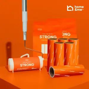 [홈앤미] 스탠드형 긴 돌돌이 밀대 테이프 클리너 롱핸들+리필 7개 외