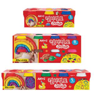 아모스 컬러점토 85g 3색 5색 8색 유치원 어린이집 선물용 교육용